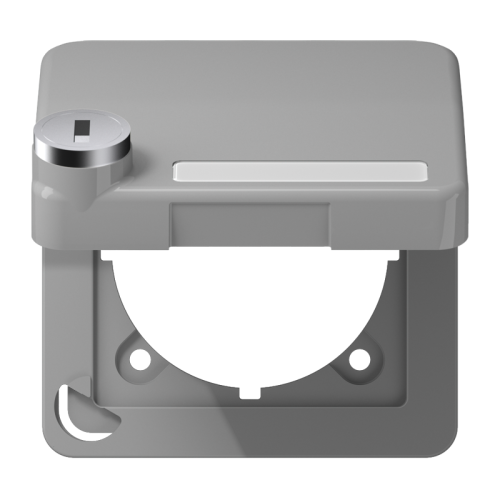 Jung Klapdeksel CD500 grijs met slot - 4011377147669 - 20018090