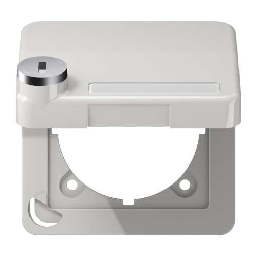 Jung Klapdeksel CD500 licht grijs met slot - 4011377147768 - 20018091