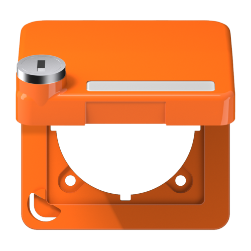 Jung Klapdeksel CD500 oranje met slot - 4011377147966 - 20018092