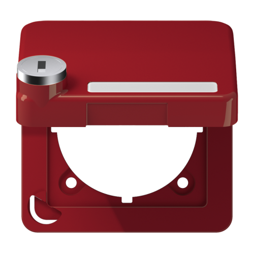 Jung Klapdeksel CD500 rood met slot - 4011377148048 - 20018093
