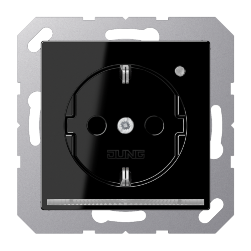 Jung Wcd. A500 zwart met LED & lichtsensor - 4011377154926 - 20015236