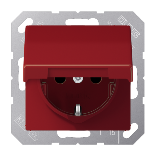 Jung Wcd.A(S)500 rood slagv.met R/A en klapd. - 4011377157545 - 20016940