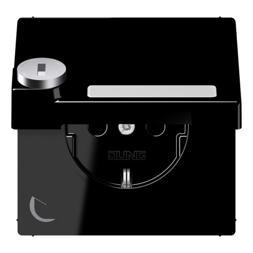 Jung Wcd. LS990 zwart klapd.,tekstvenst.&slot - 4011377157989 - 20019144