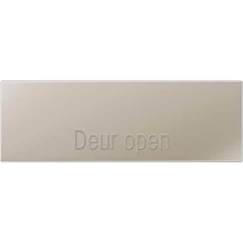 Jung Afdekking edelstaal m.tekst horizontaal - 4011377158962 - 20018670