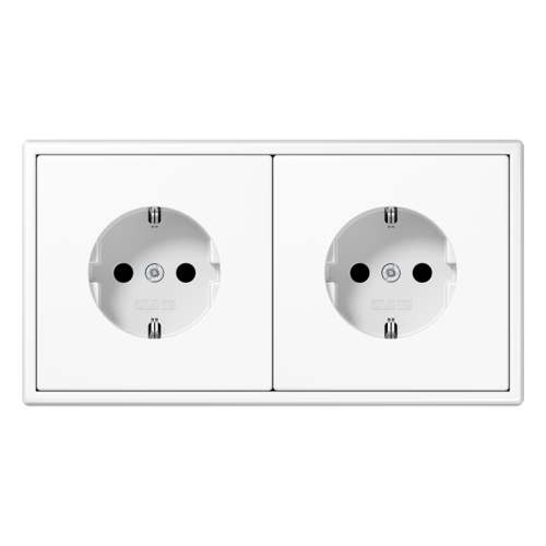 Jung Wcd. LS990 a.wit 2-voudig met R/A - 4011377161214 - 20018934