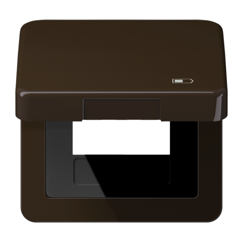 Jung Klapdeksel CD500 bruin m.symbool  Lader - 4011377163744 - 20018149