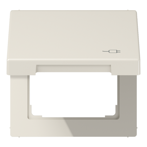 Jung Klapdeksel LS990 wit m.symb. Stekker - 4011377164260 - 20019615