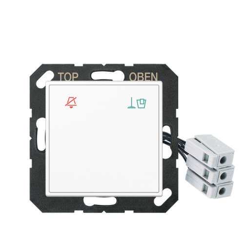 Jung Hotelafd.A500 a.wit gl.m.LED24V buitenm. - 4011377166257 - 20016432
