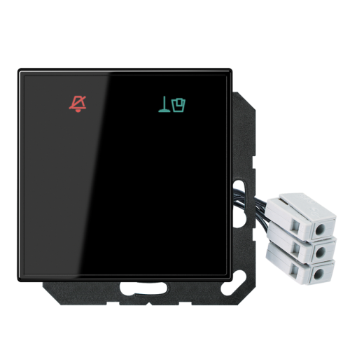 Jung Hotelschakelwip LS990 zwart glas buitenm - 4011377166288 - 20019788
