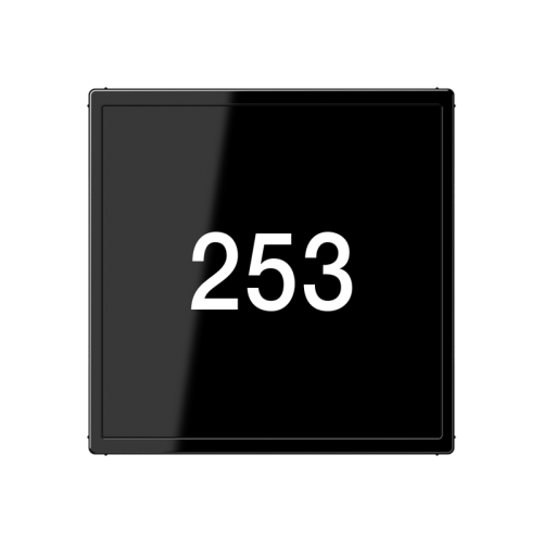 Jung Hotelafd.A500 zwart glas voor LEDKO6TX - 4011377171176 - 20016435