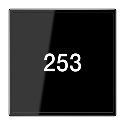 Jung Hotelafd.LS990 zwart glas voor LEDKO6TX - 4011377171190 - 20019794
