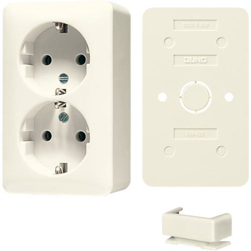 Jung Wcd. AP600 wit 2-vdg.met R/A Bundel - 4011377171978 - 20017251