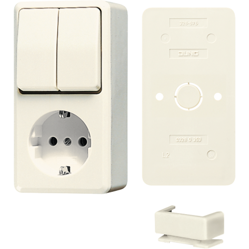 Jung Combi serie AP600 wit met R/A Bundel - 4011377172036 - 20017255
