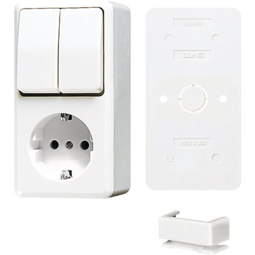 Jung Combi serie AP600 a. wit met R/A Bundel - 4011377172043 - 20017256