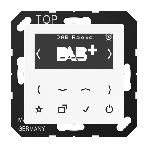 Jung Smartradio DAB+ A500 alpine wit - 4011377172319 - 20018386