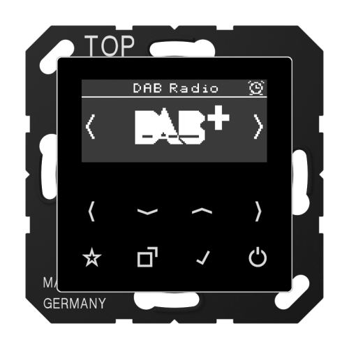 Jung Smartradio DAB+ A500 zwart - 4011377172326 - 20018385