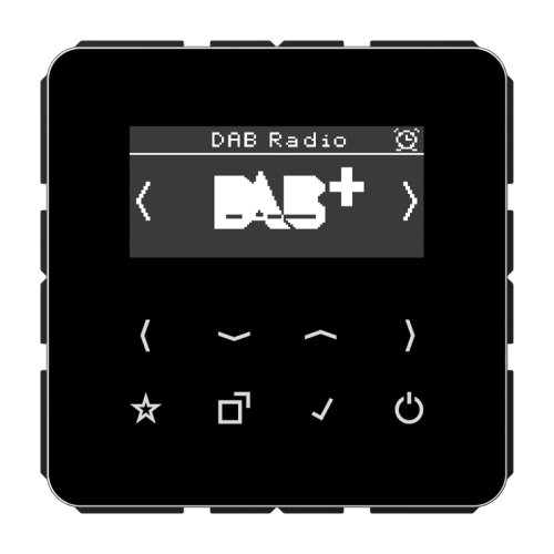 Jung Smartradio DAB+ CD500 zwart - 4011377172340 - 20018397