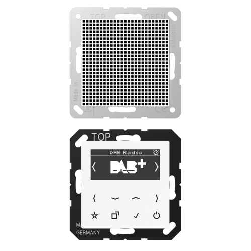 Jung Smartradio DAB+ mono A500 alpine wit - 4011377172388 - 20018374