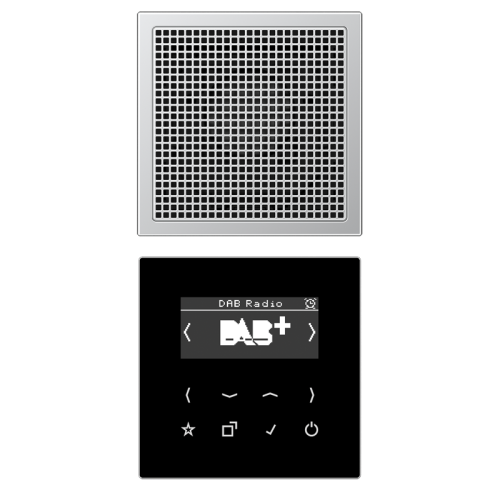 Jung Smartradio DAB+ mono LS-aluminium - 4011377172425 - 20018381