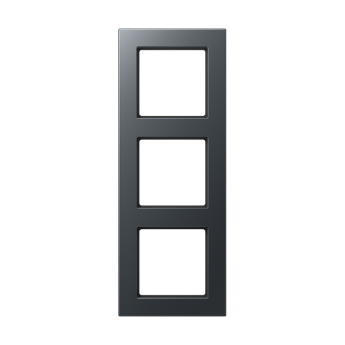 JUNG afdekraam 3v antraciet mat A5583BFANM - 4011377172999 - 11010599