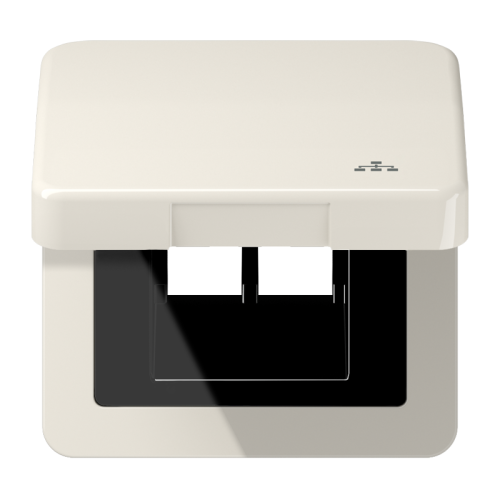 Jung Klapdeksel CD500 wit met symb.LAN - 4011377178878 - 20018128