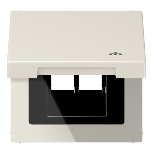 Jung Klapdeksel LS990 wit met symb.LAN - 4011377178960 - 20019608