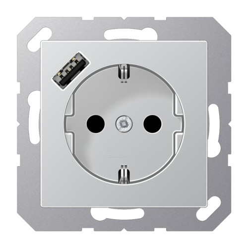 Jung Wcd.m.lader A500 alum.v.USB type A - 4011377184190 - 20015210