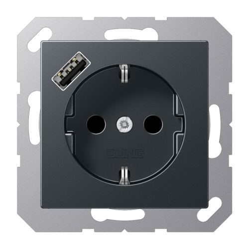 Jung Wcd.m.lader A500 antr.mat.v.USB type A - 4011377184220 - 20015211