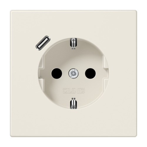 Jung Wcd.m.lader LS990 wit v.USB type C - 4011377184510 - 20018926