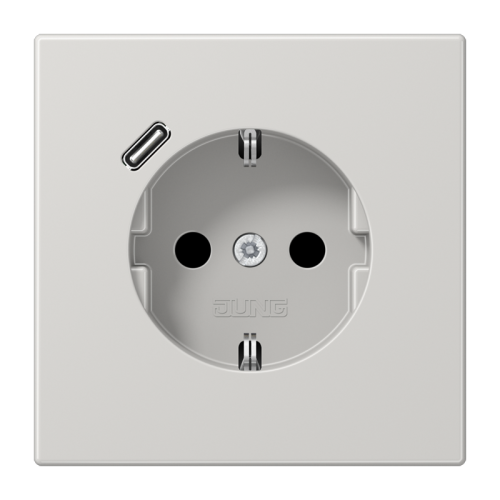 Jung Wcd.m.lader LS990 li.gr.v.USB type C - 4011377184534 - 20018927