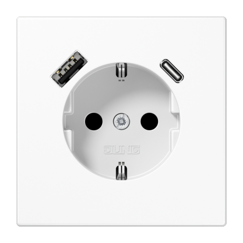 Jung Wcd.m.lader LS990 a.wit v.USB type A&C - 4011377184640 - 20018918