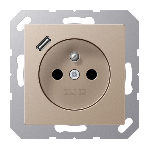 Jung Wcd.+lader A500 champ. penaarde+USB-C - 4011377184893 - 20015340
