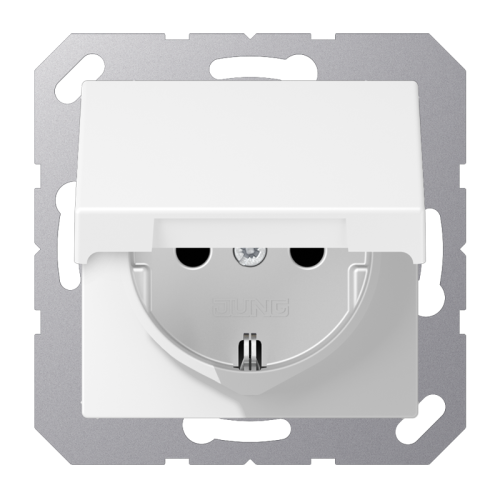 Jung Wcd A500 wit mat slagvast m.R/A & klapd. - 4011377185845 - 20015289