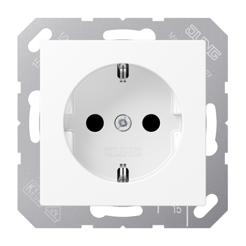 Jung Wcd. A500 wit mat slagvast R/A - 4011377185937 - 20015318
