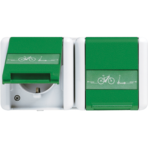 Jung Wcd. 2v. E-bike WG800 groen tekstv. - 4011377195028 - 20014990