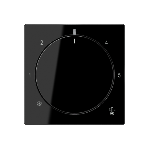 Jung Thermostaatafdekking A sl.v. zwart - 4011377195127 - 20015705