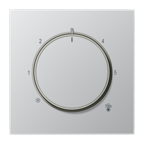 Jung Thermostaatafdekking LS aluminium - 4011377195189 - 20016616
