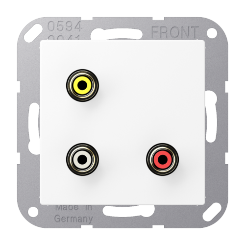 Jung Afdekking A500 matwt v.Cinch Audio/Video - 4011377203334 - 20019908