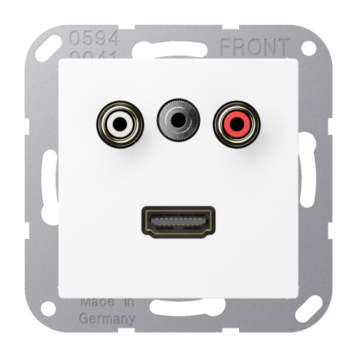 Jung Afdekking A500 matwit v. Audio/Jack/HDMI - 4011377203440 - 20019920