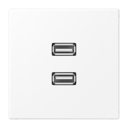 Jung Afdekking LS990 matwit voor 2xUSB - 4011377203501 - 20020066