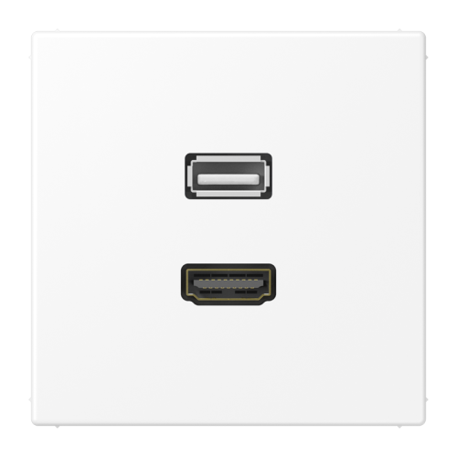 Jung Afdekking LS990 matwit voor HDMI/USB - 4011377203525 - 20020072