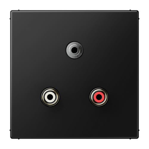 Jung Afdekking LS990 matzwart voor Audio/Jack - 4011377204829 - 20020014