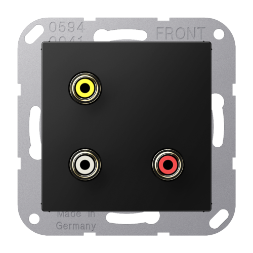 Jung Afdekking A500 matzw v.Cinch Audio/Video - 4011377204850 - 20019906