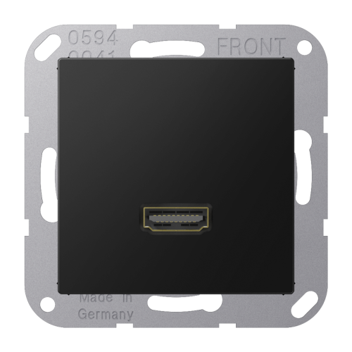 Jung Afdekking A500 matzwart voor 1xHDMI - 4011377204898 - 20019931