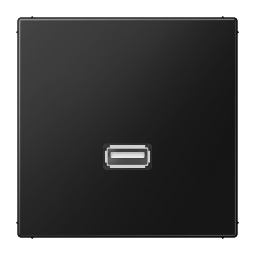 Jung Afdekking LS990 matzwart voor 1xUSB - 4011377204935 - 20020052