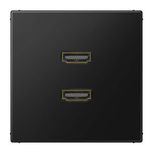 Jung Afdekking LS990 matzwart voor 2xHDMI - 4011377204997 - 20020058