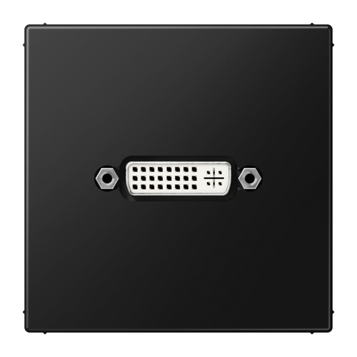 Jung Afdekking LS990 matzwart voor 1xDVI - 4011377205079 - 20020080