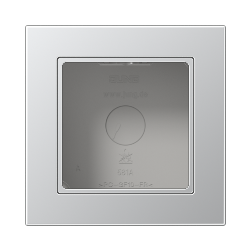 Jung Opbouwkap A550 aluminium 1-voudig - 4011377211988 - 20015814