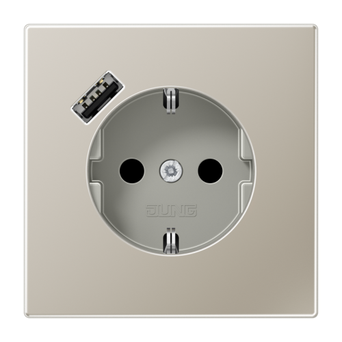Jung Wcd + lader LS edelstaal USB A - 4011377213937 - 20018548