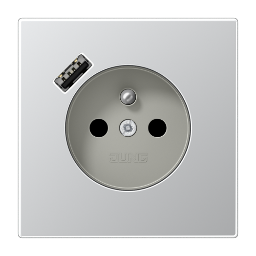 Jung Wcd penaarde + lader LS alu USB A - 4011377214125 - 20016524